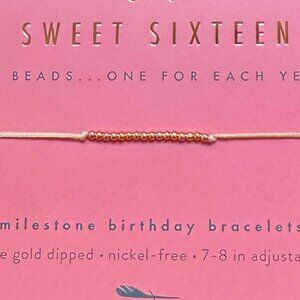 Sweet 16 Milestone bracelet